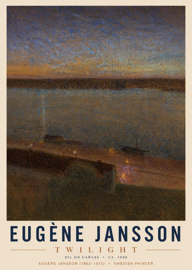 Eugène Jansson Twilight No4 - Poster