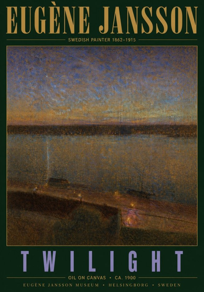 Eugène Jansson Twilight No5 - Poster