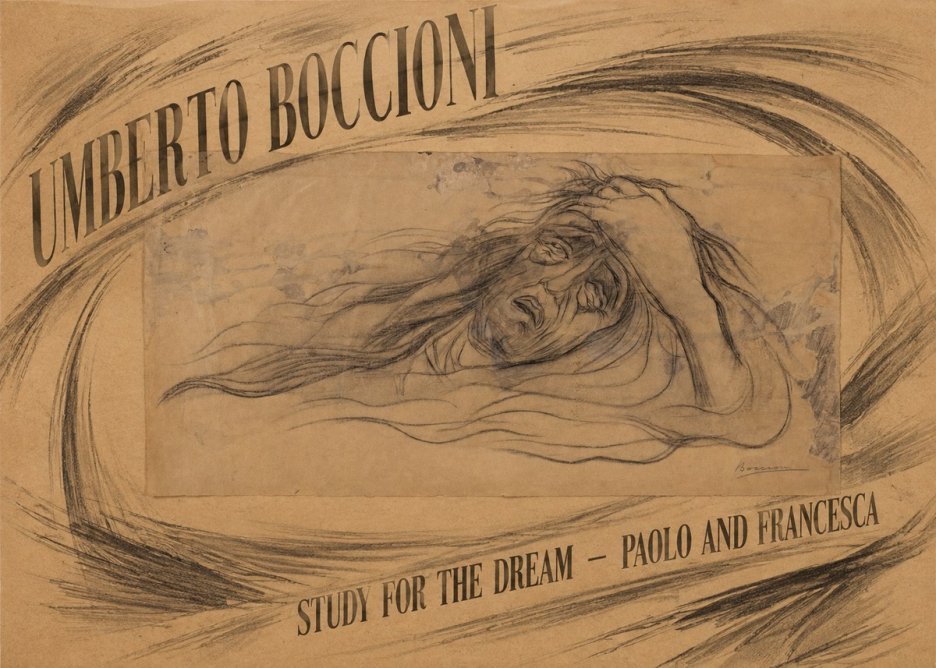 Umberto Boccioni Study for the Dream — Paolo and Francesca No2 - Poster