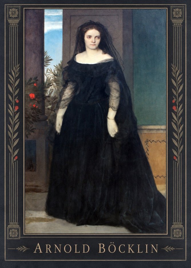 Arnold Böcklin Portrait of Mrs. Böcklin No1 - Poster