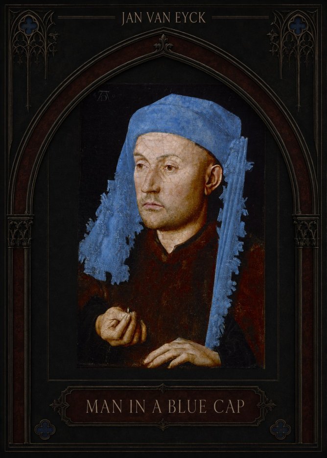 Jan van Eyck Man in a Blue Cap I No3 - Poster