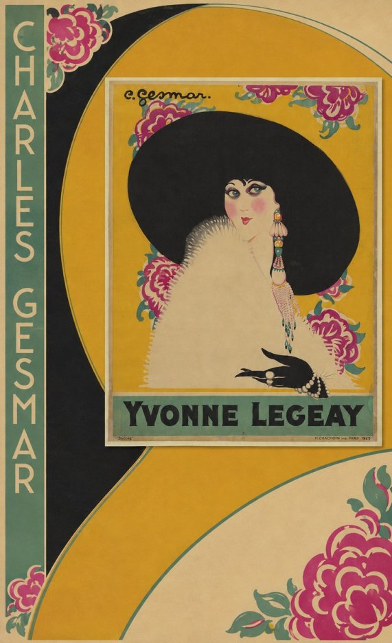 Charles Gesmar Yvonne Legeay No2 - Poster