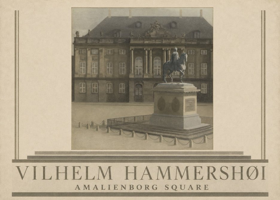 Vilhelm Hammershøi Amalienborg Square II No5 - Poster
