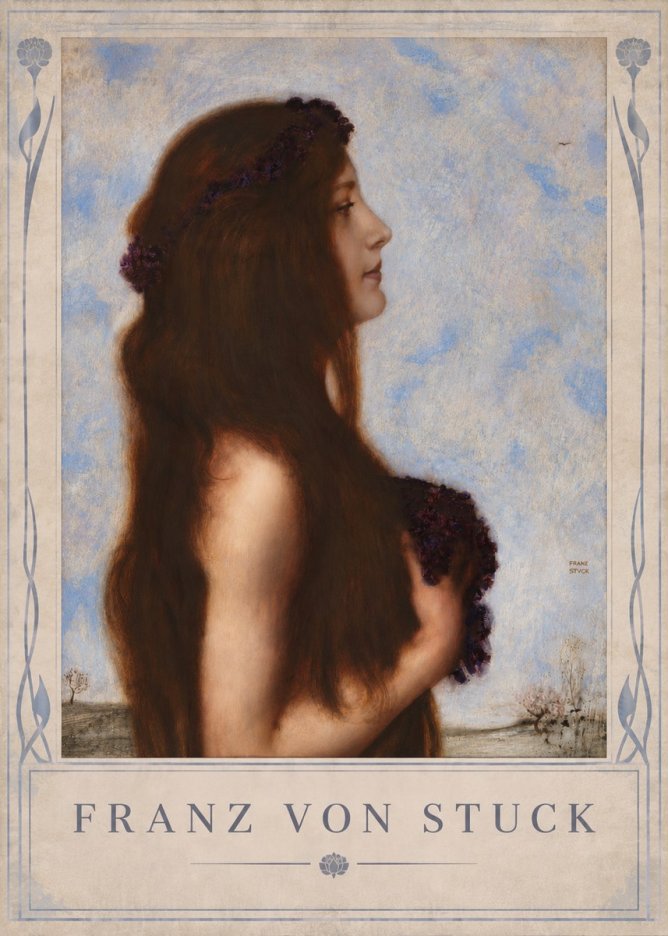 Franz von Stuck Frühlingsreigen No4 - Poster