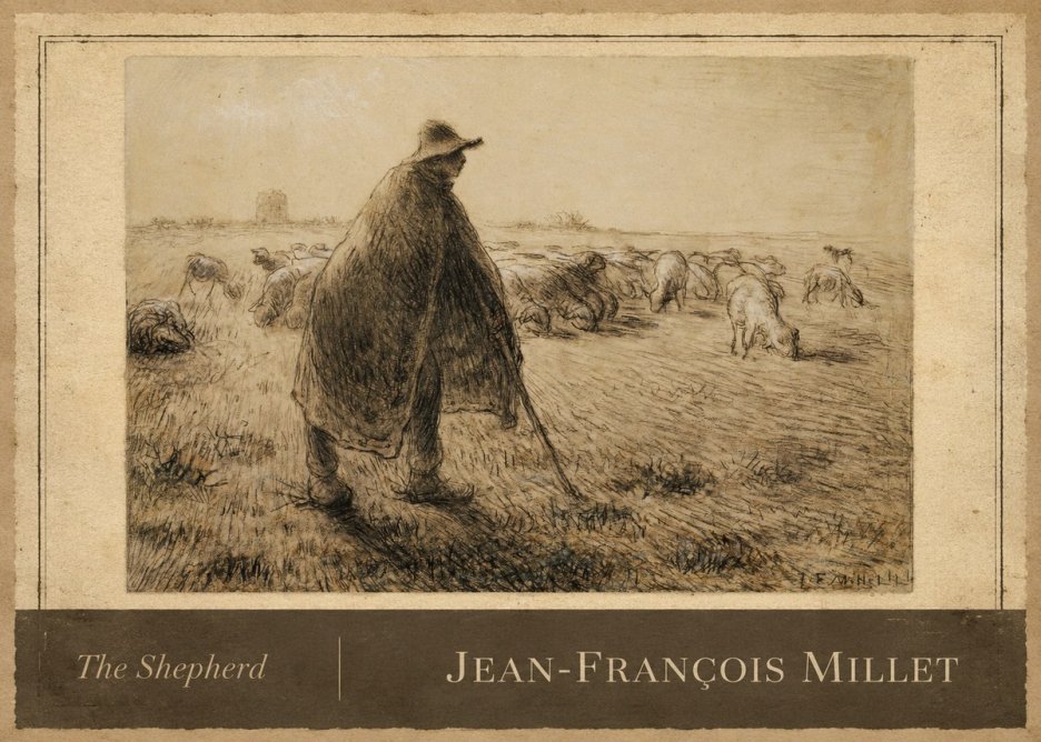 Jean-François Millet The Shepherd No3 - Poster