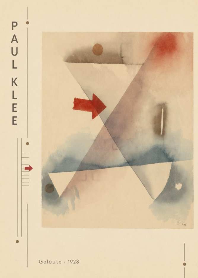 Paul Klee Geläute No3 - Poster