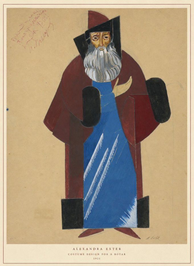 Alexandra Exter Costume Design for a Boyar No6 - Poster