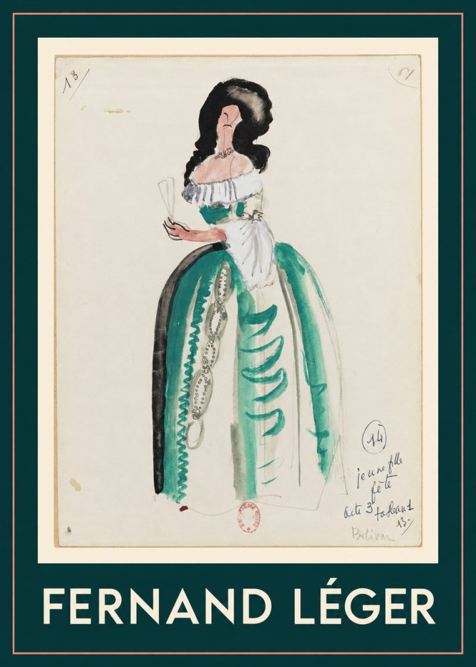 Fernand Léger Jeune Fille En Fête (Costume Design) No1 - Poster