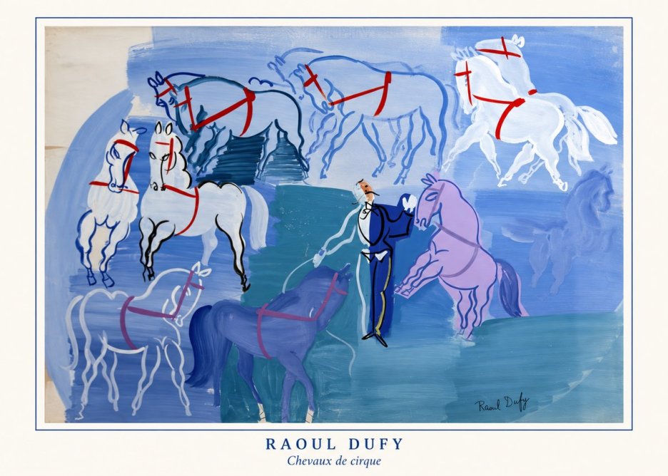 Raoul Dufy Chevaux De Cirque No4 - Poster