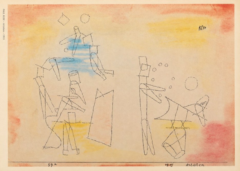 Paul Klee Artisten No6 - Poster