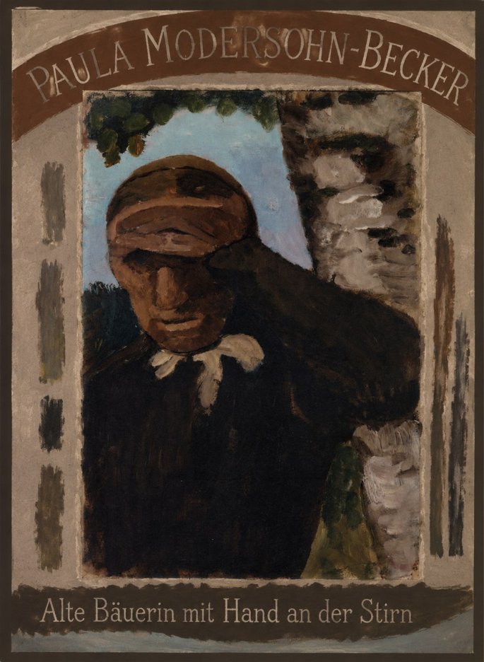 Paula Modersohn-Becker Alte Bäuerin Mit Hand an Der Stirn No4 - Poster