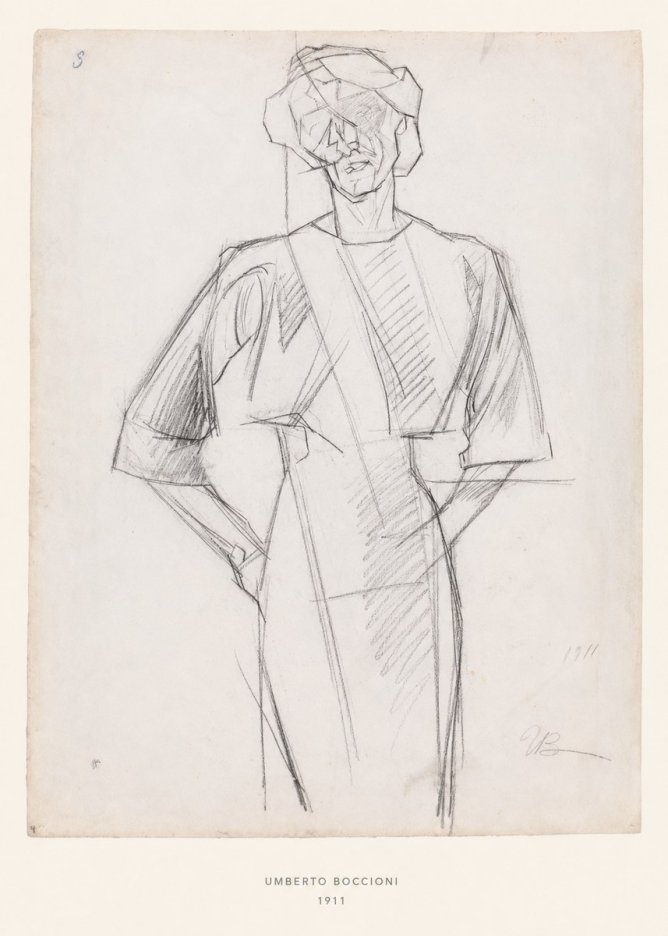 Umberto Boccioni Figure Study, 1911 No6 - Poster