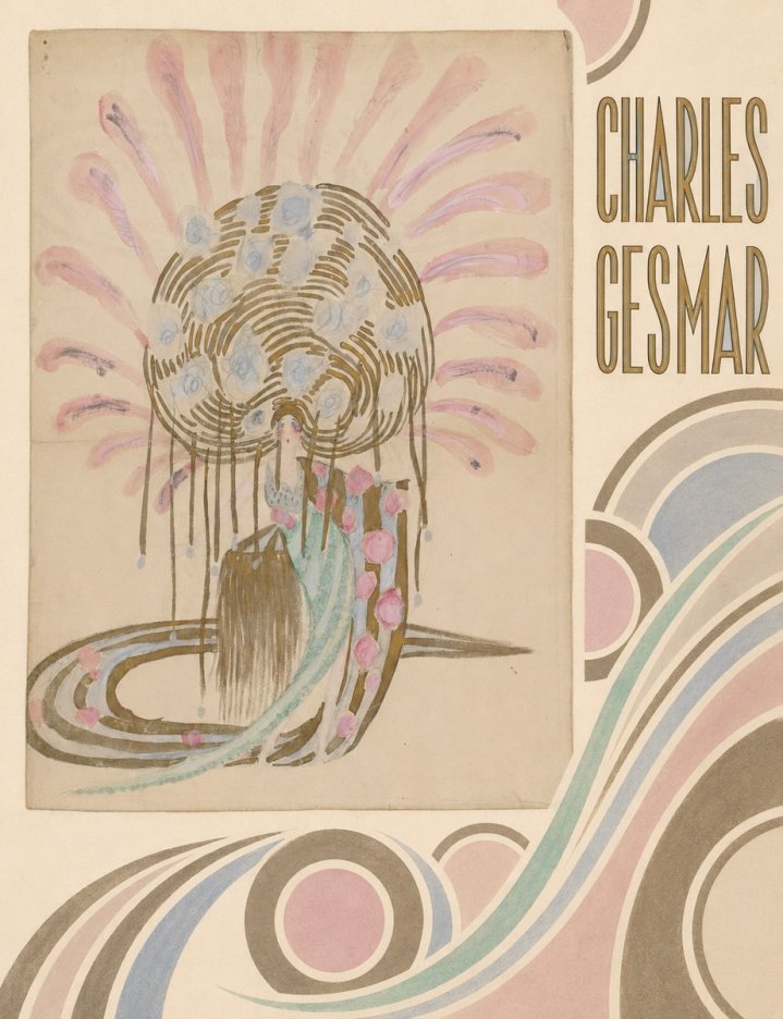 Charles Gesmar Woman with Headdress No4 - Poster