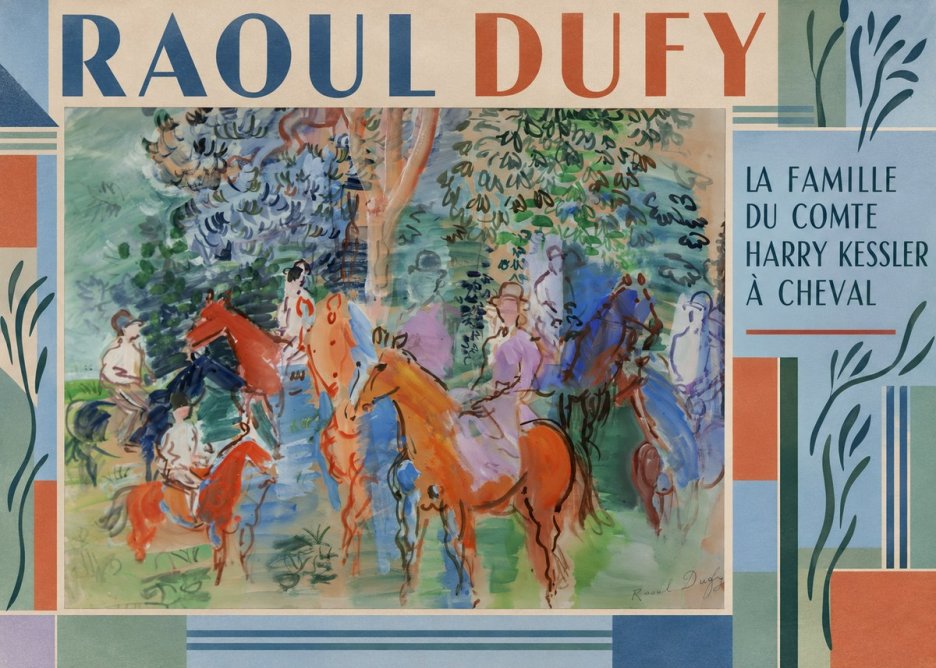 Raoul Dufy La Famille Du Comte Harry Kessler À Cheval No2 - Poster