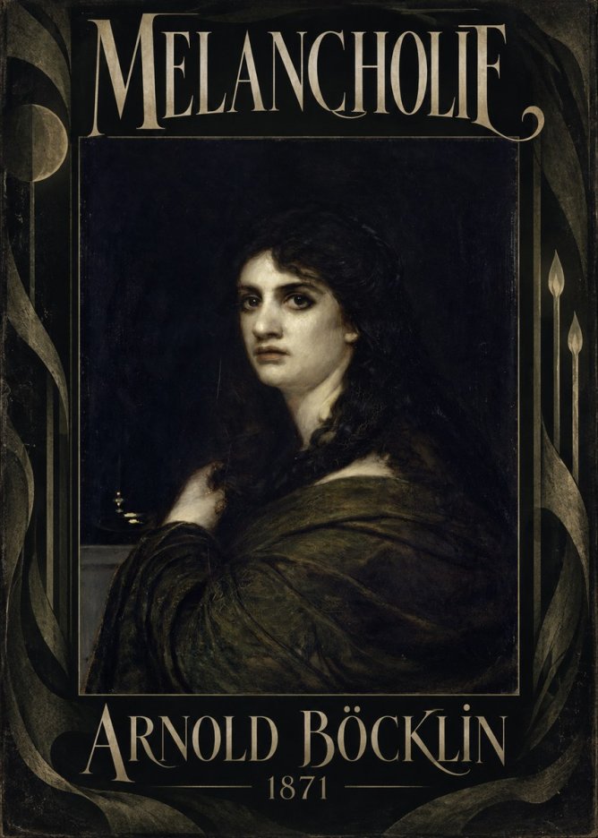 Arnold Böcklin Melancholie No5 - Poster