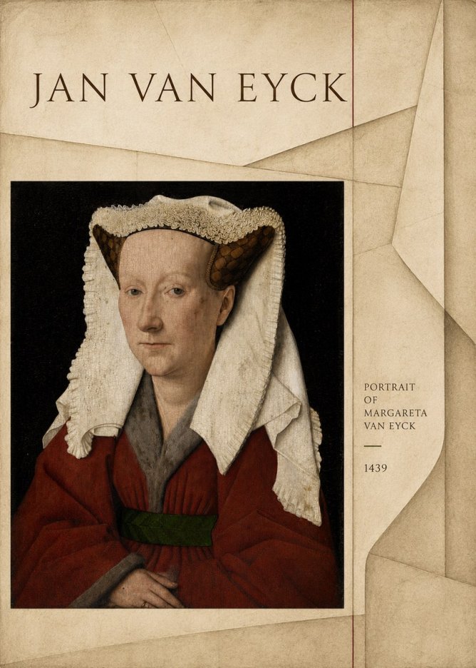 Jan van Eyck Portrait of Margareta Van Eyck No4 - Poster