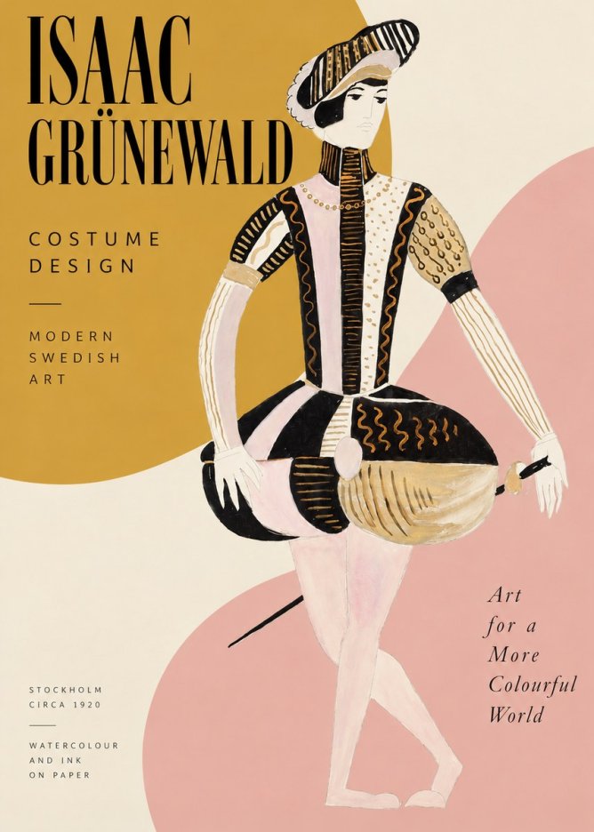 Isaac Grünewald Costume Study VI No2 - Poster