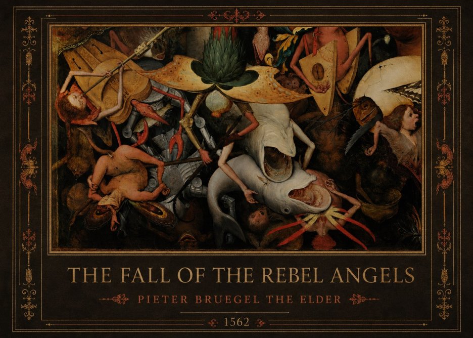 Pieter Bruegel The Fall of the Rebel Angels VI No1 - Poster