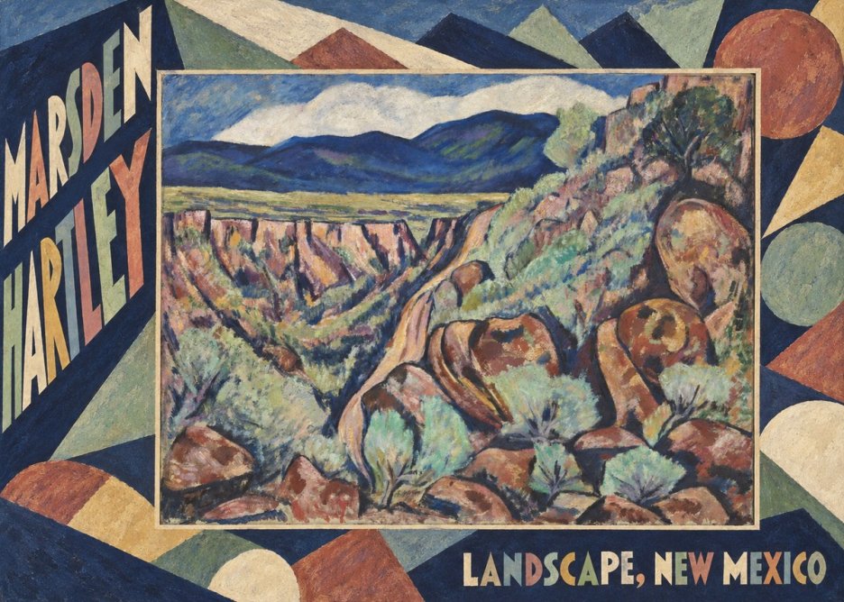 Marsden Hartley Landscape, New Mexico No4 - Poster