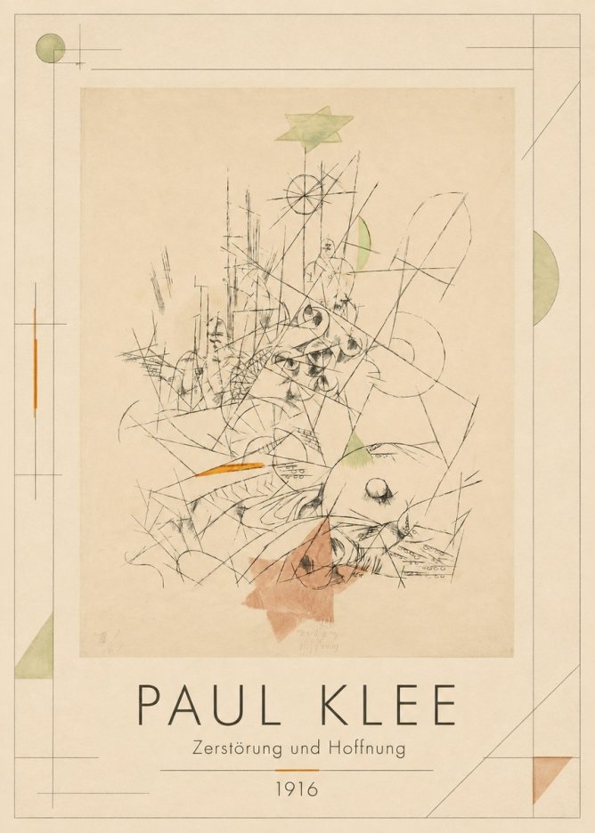 Paul Klee Zerstörung Und Hoffnung II No1 - Poster