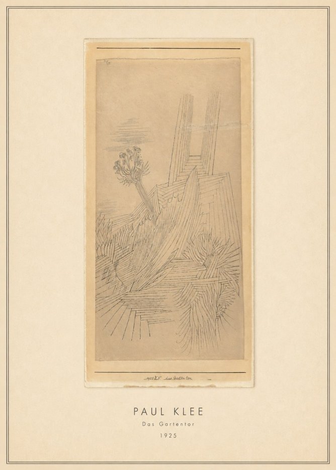 Paul Klee Das Gartentor I No3 - Poster