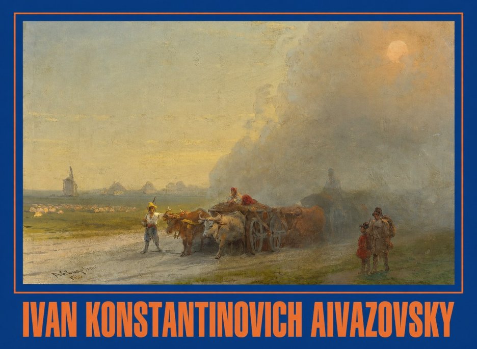 Ivan Konstantinovich Aivazovsky Landscape with Oxen No2 - Poster