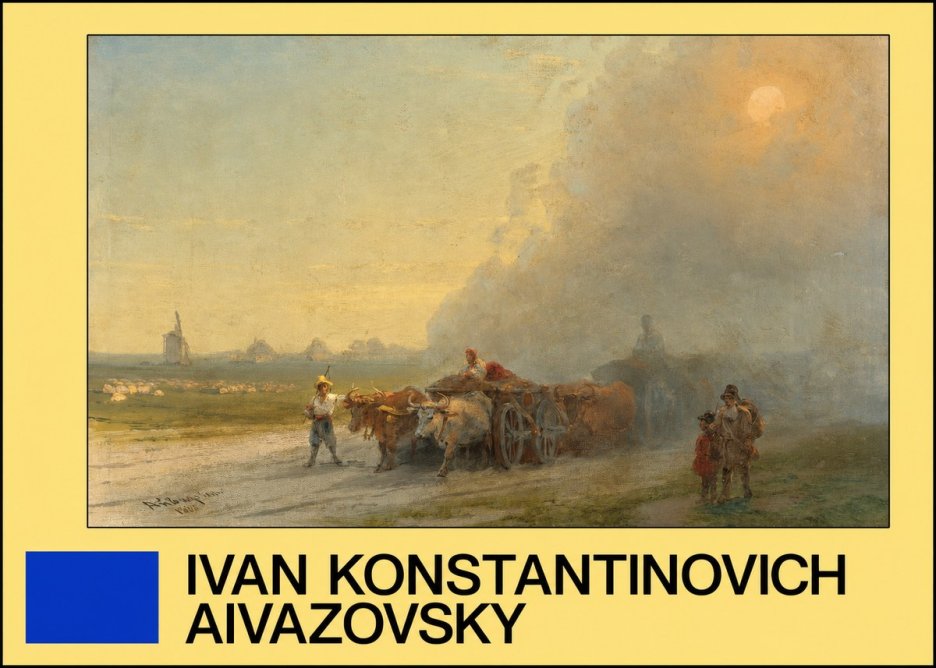 Ivan Konstantinovich Aivazovsky Landscape with Oxen No4 - Poster