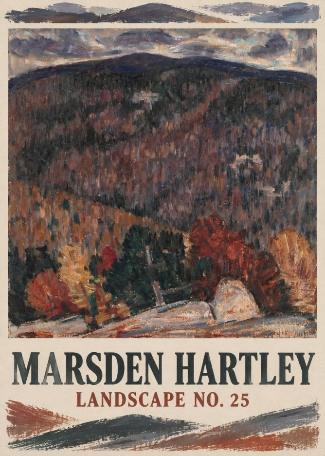 Marsden Hartley Landscape No. 25 No1 - Poster