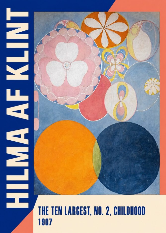 Hilma af Klint The Ten Largest, No. 2, Childhood No2 - Poster