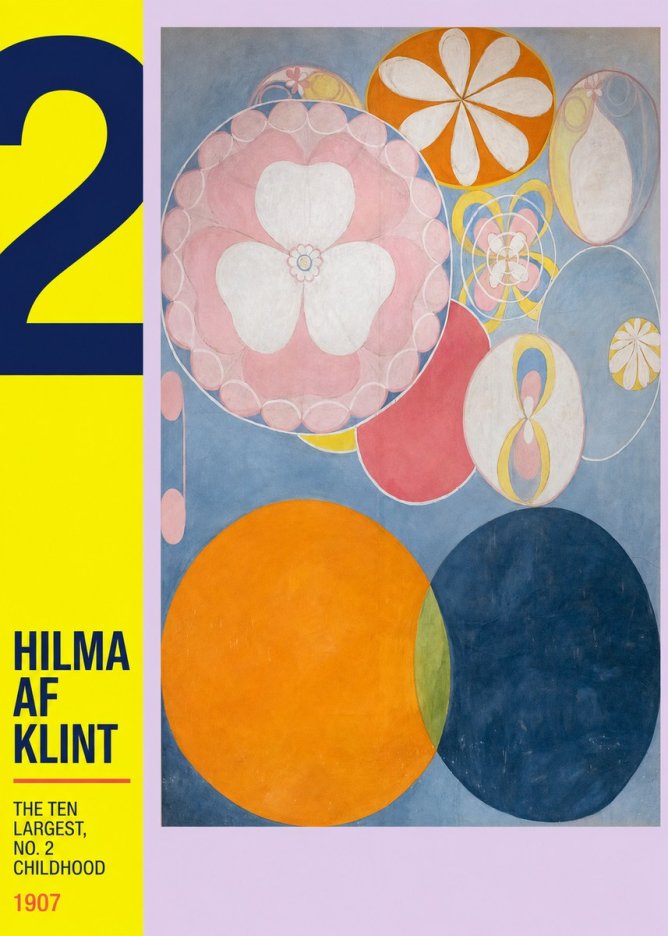 Hilma af Klint The Ten Largest, No. 2, Childhood No4 - Poster