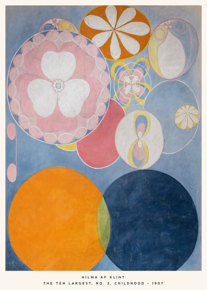 Hilma af Klint The Ten Largest, No. 2, Childhood No5 - Poster