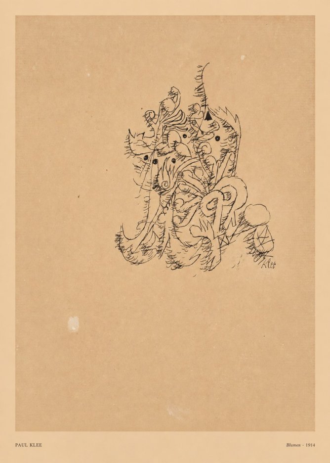 Paul Klee Blumen II No5 - Poster