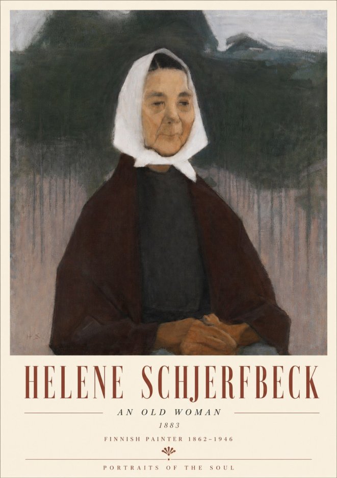 Helene Schjerfbeck An Old Woman No6 - Poster
