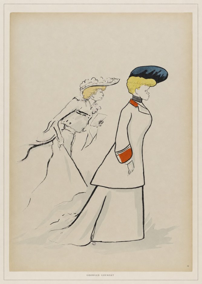 Georges Goursat Elegant Promenade No6 - Poster