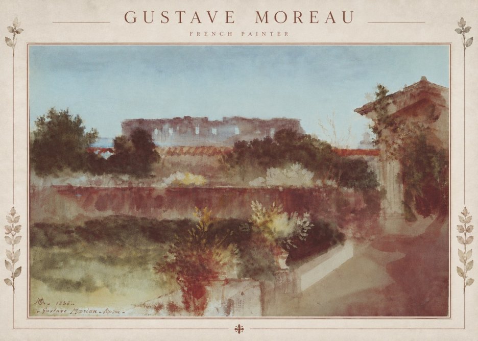 Gustave Moreau Rome No5 - Poster