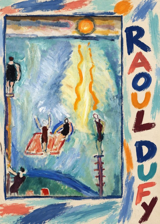Raoul Dufy The Swimmers No3 - Poster