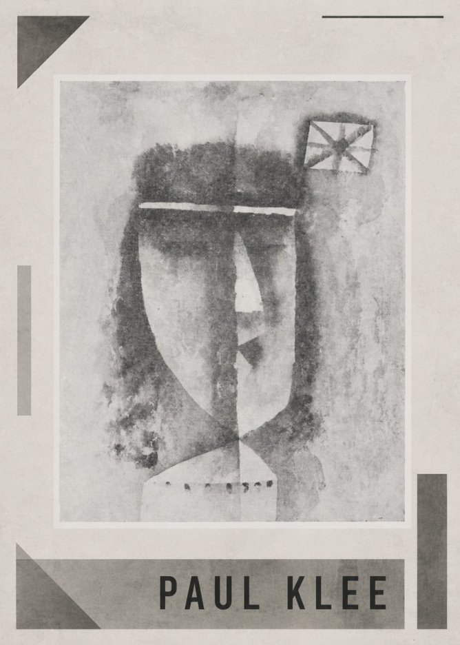 Paul Klee Head of a Man No1 - Poster