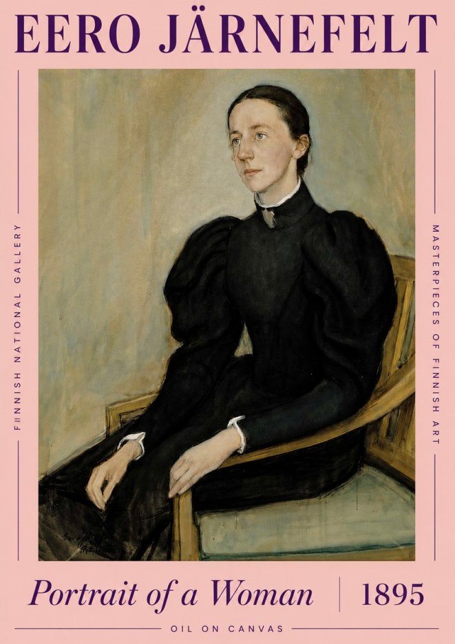 Eero Järnefelt Portrait of a Woman No3 - Poster