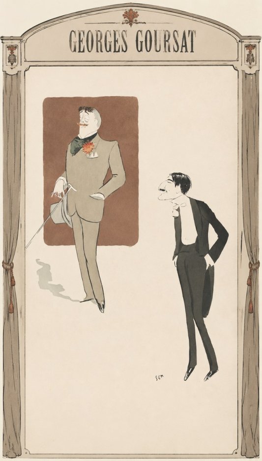 Georges Goursat Two Stylish Gentlemen No6 - Poster