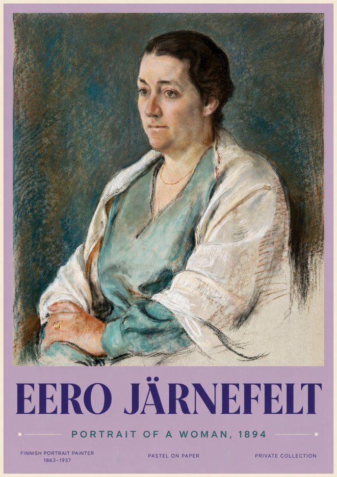 Eero Järnefelt Portrait of a Woman, 1894 No3 - Poster