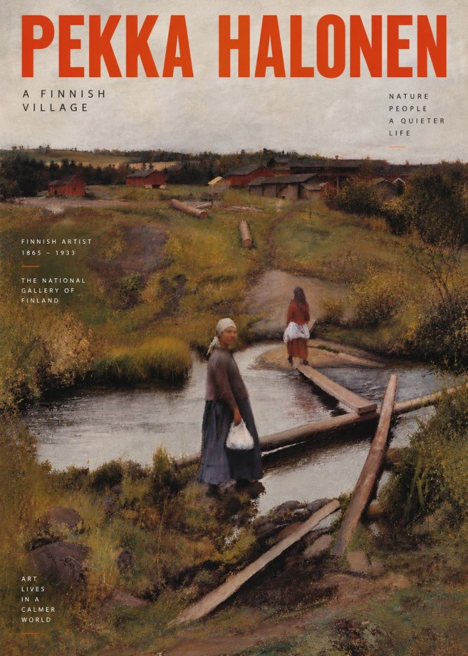 Pekka Halonen A Finnish Village No5 - Poster