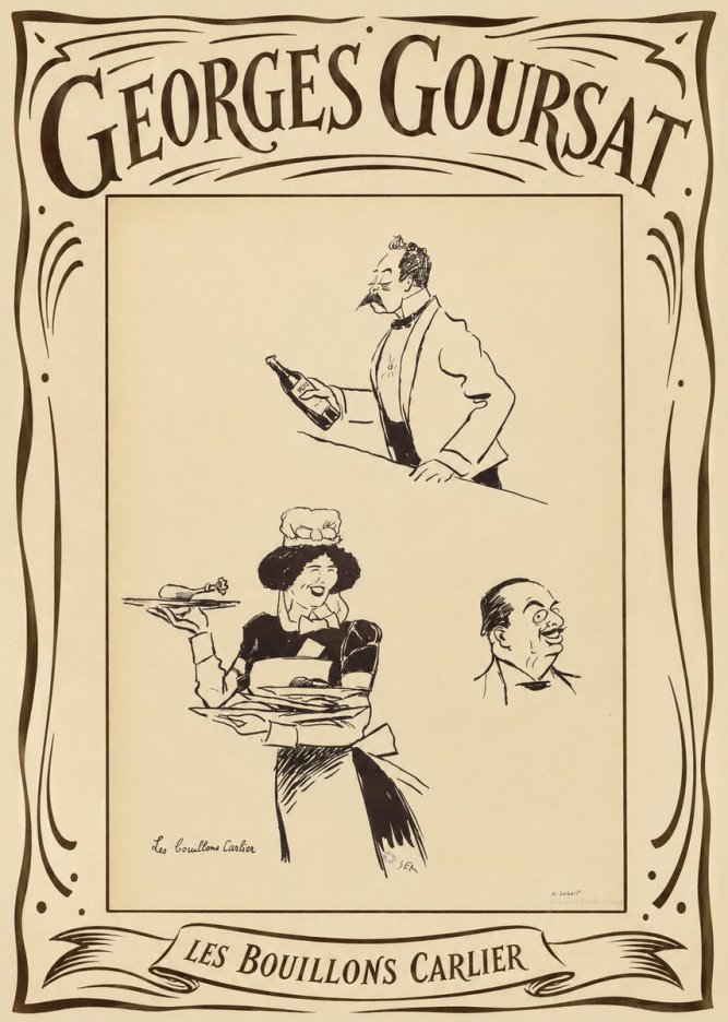 Georges Goursat Les Bouillons Carlier II No4 - Poster
