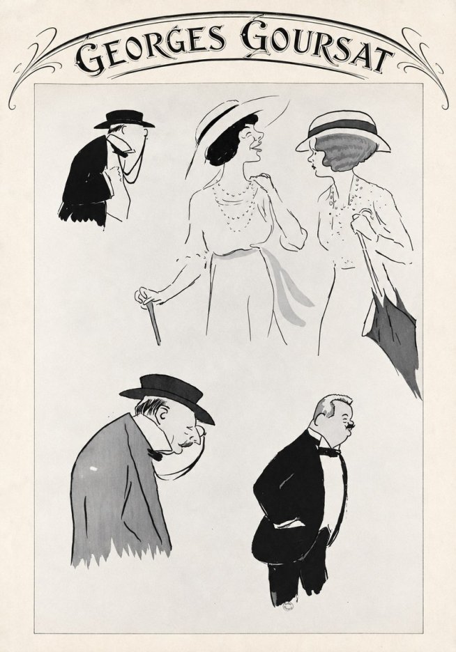 Georges Goursat Character Studies No4 - Poster