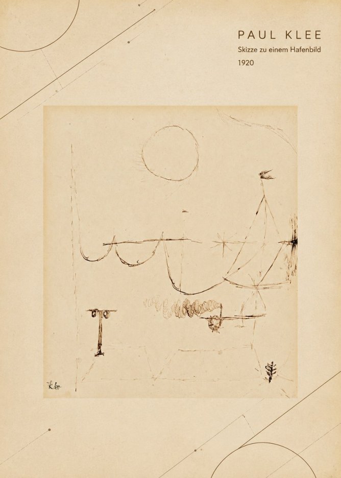 Paul Klee Skizze Zu Einem Hafenbild No4 - Poster