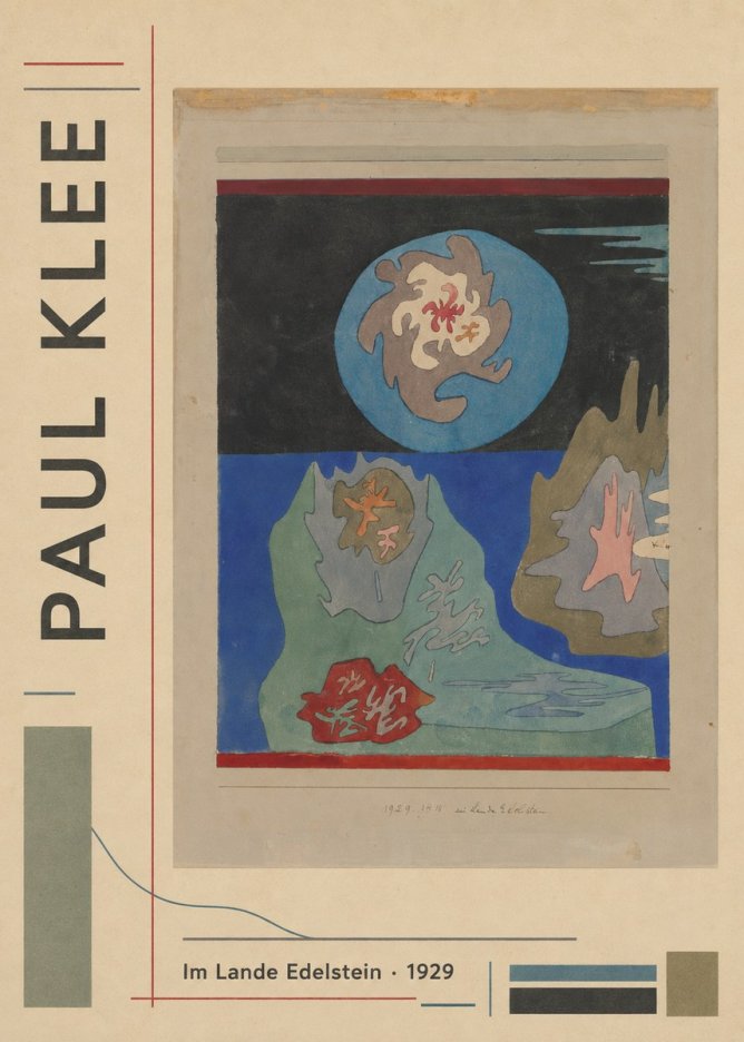 Paul Klee Im Lande Edelstein No2 - Poster