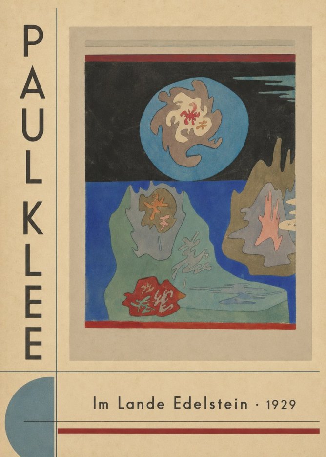 Paul Klee Im Lande Edelstein No5 - Poster