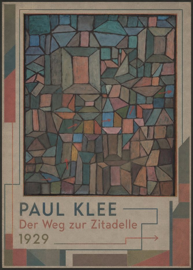 Paul Klee Der Weg Zur Zitadelle No1 - Poster