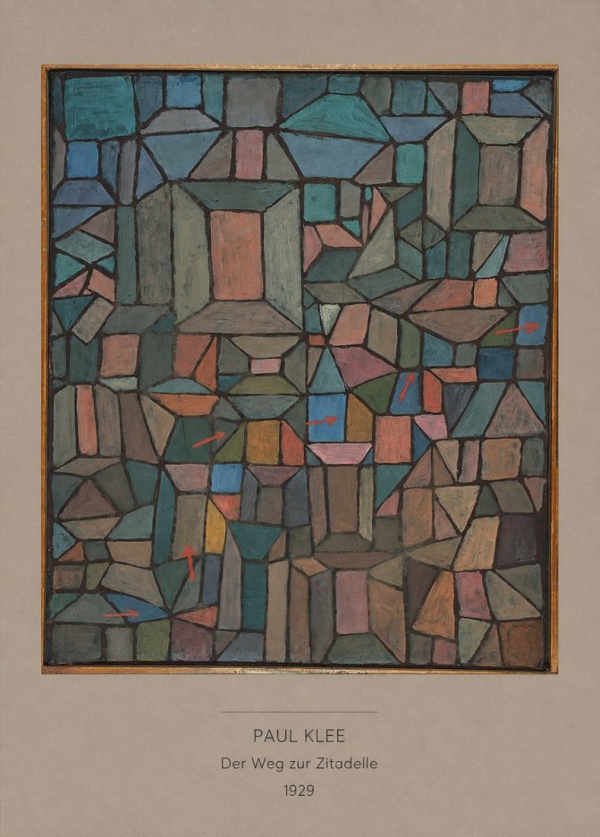Paul Klee Der Weg Zur Zitadelle No6 - Poster