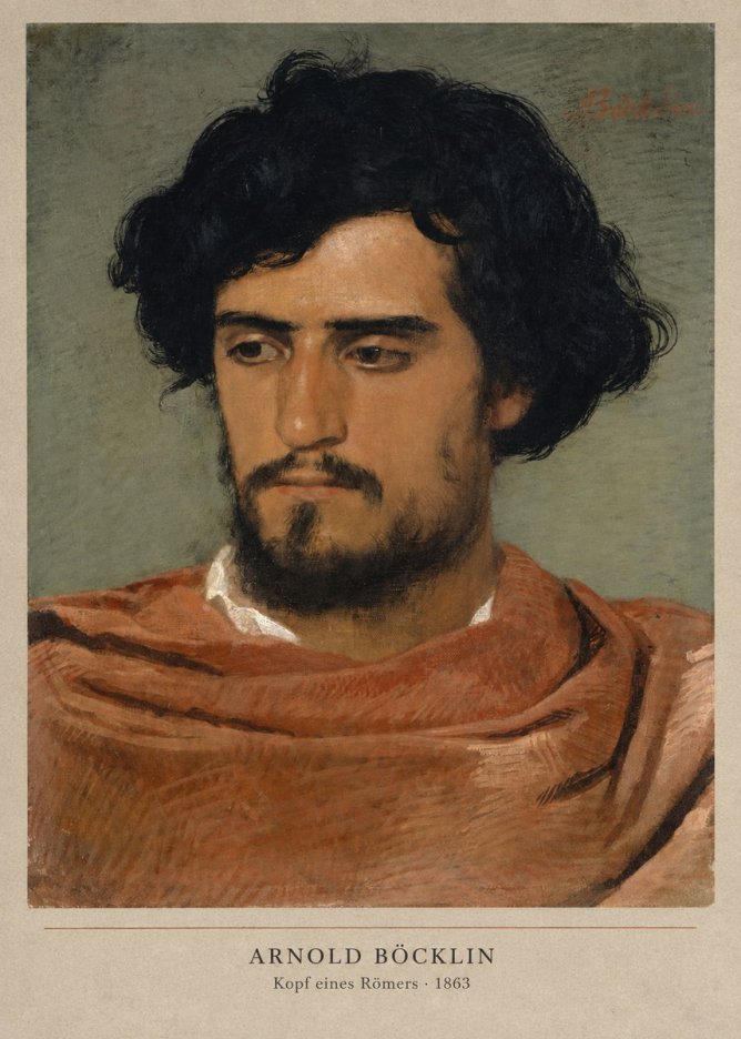 Arnold Böcklin Kopf Eines Römers No2 - Poster