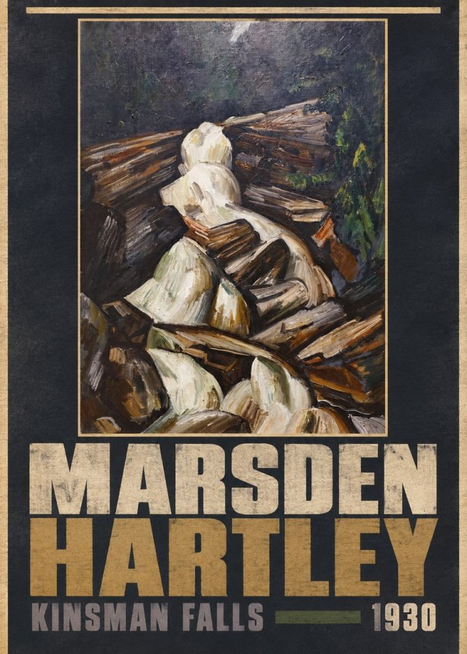 Marsden Hartley Kinsman Falls No5 - Poster